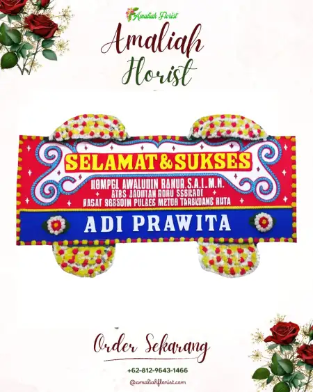 Papan Bunga Ucapan Selamat Cisaranten